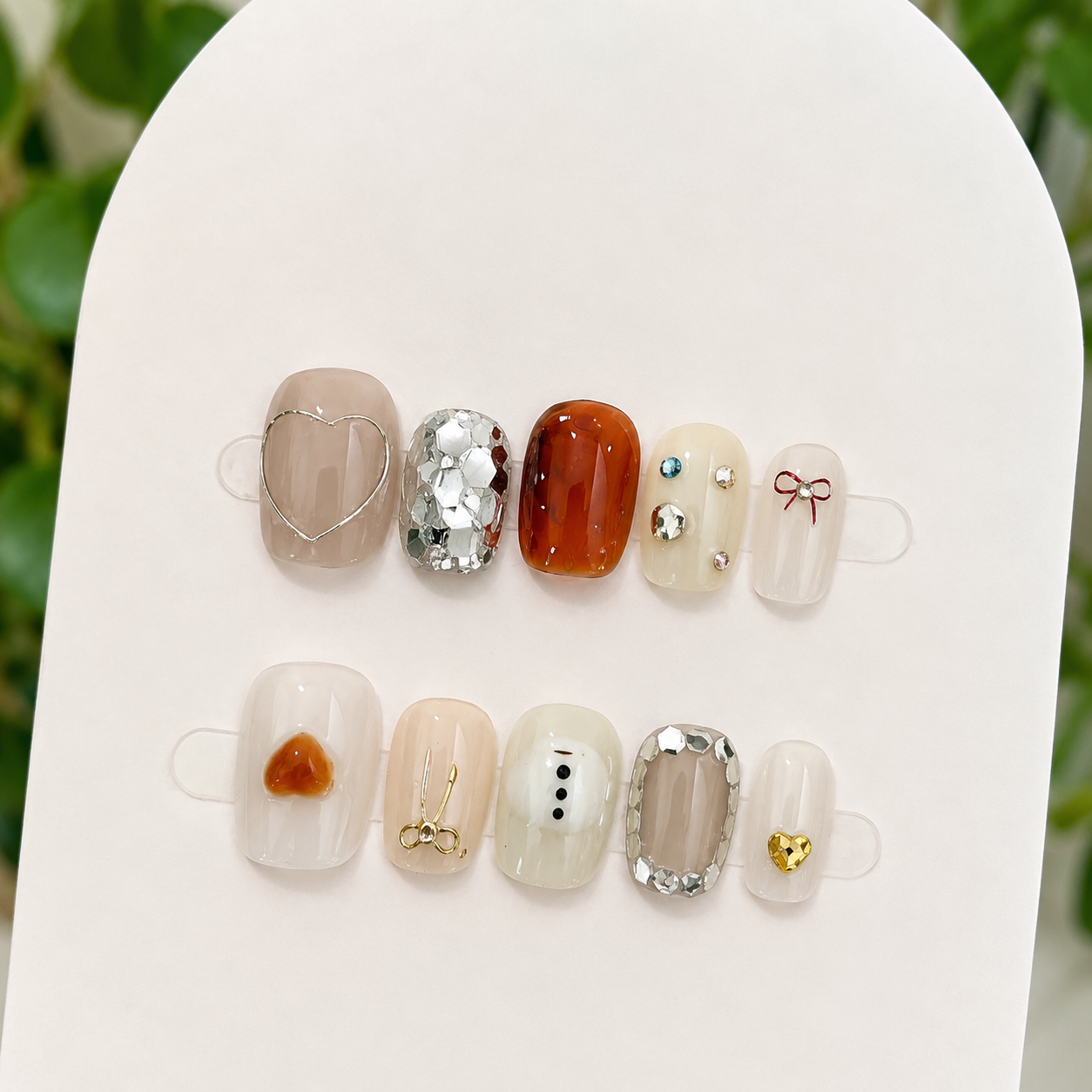 Korean Sweet-Cool Puppy Press-On Nails
