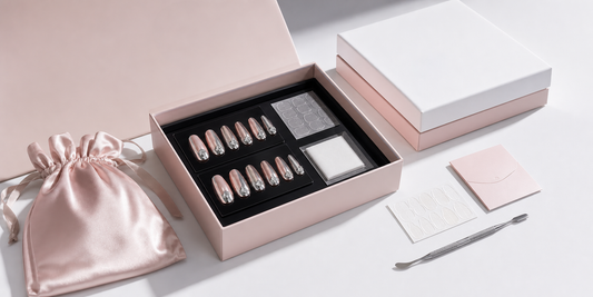 Press-on nail care kit and accessories