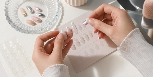 Applying and sizing press-on nails at home
