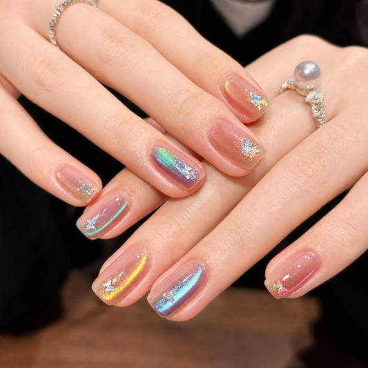 Spring Aura Cat Eye Press-On Nails product image