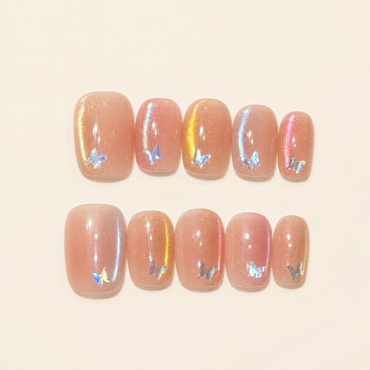 Spring Aura Cat Eye Press-On Nails product image