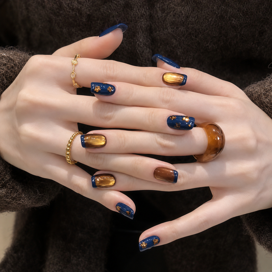 Vintage French Cat Eye Press-On Nails product image