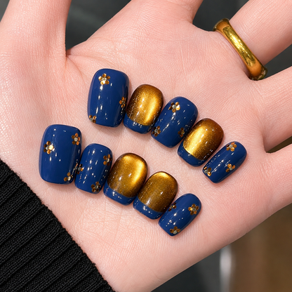 Vintage French Cat Eye Press-On Nails