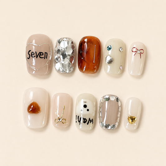 Korean Sweet-Cool Puppy Press-On Nails product image