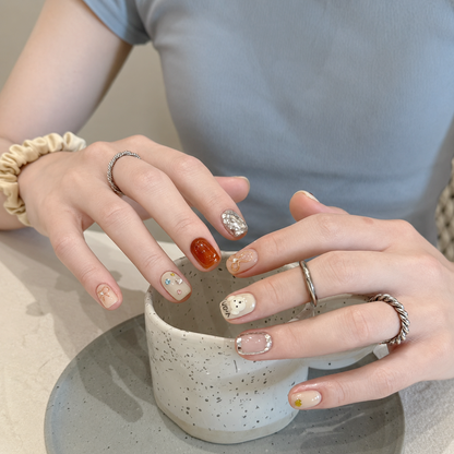 Korean Sweet-Cool Puppy Press-On Nails