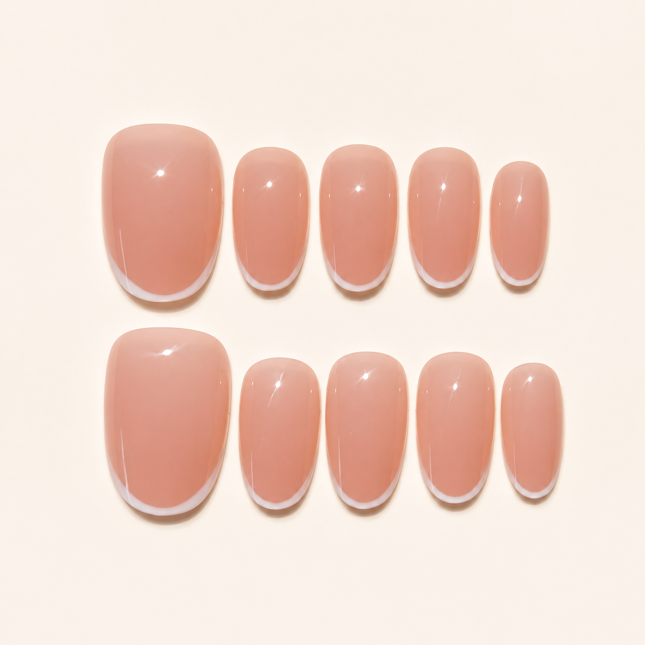 Icy Pink French Tip Press-On Nails product image