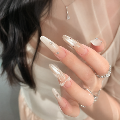 Dopamine Bow Ombre Press-On Nails product image