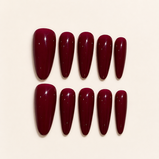 Nude Burgundy Press-On Nails product image