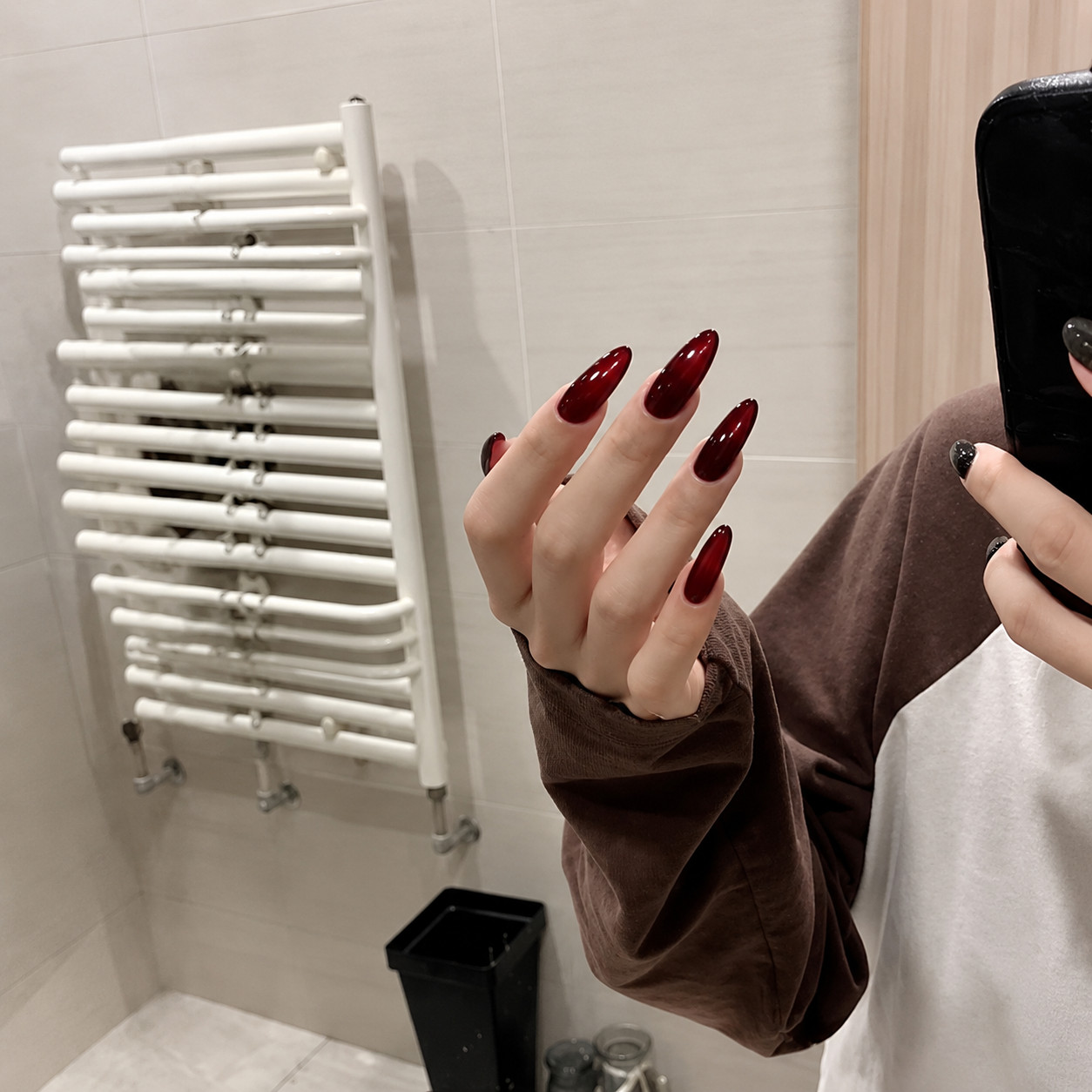 Nude Burgundy Press-On Nails product image
