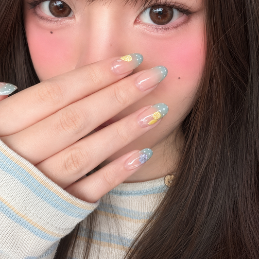 Perfume Lemon Ombre Press-On Nails product image