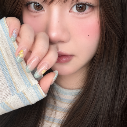 Perfume Lemon Ombre Press-On Nails product image