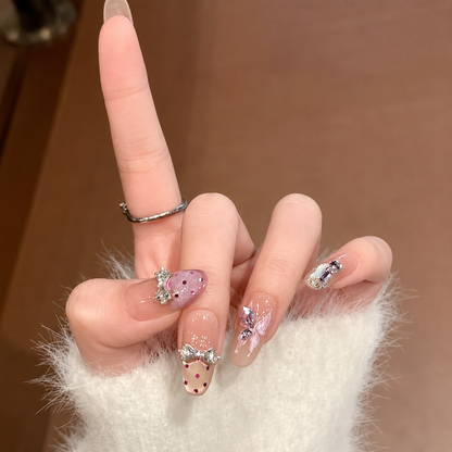 Metallic Butterfly Sparkle Press-On Nails product image